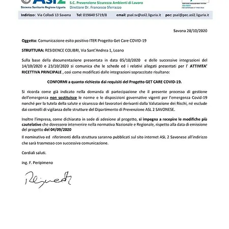 Colibri Family & Bike Aparthotel Loano